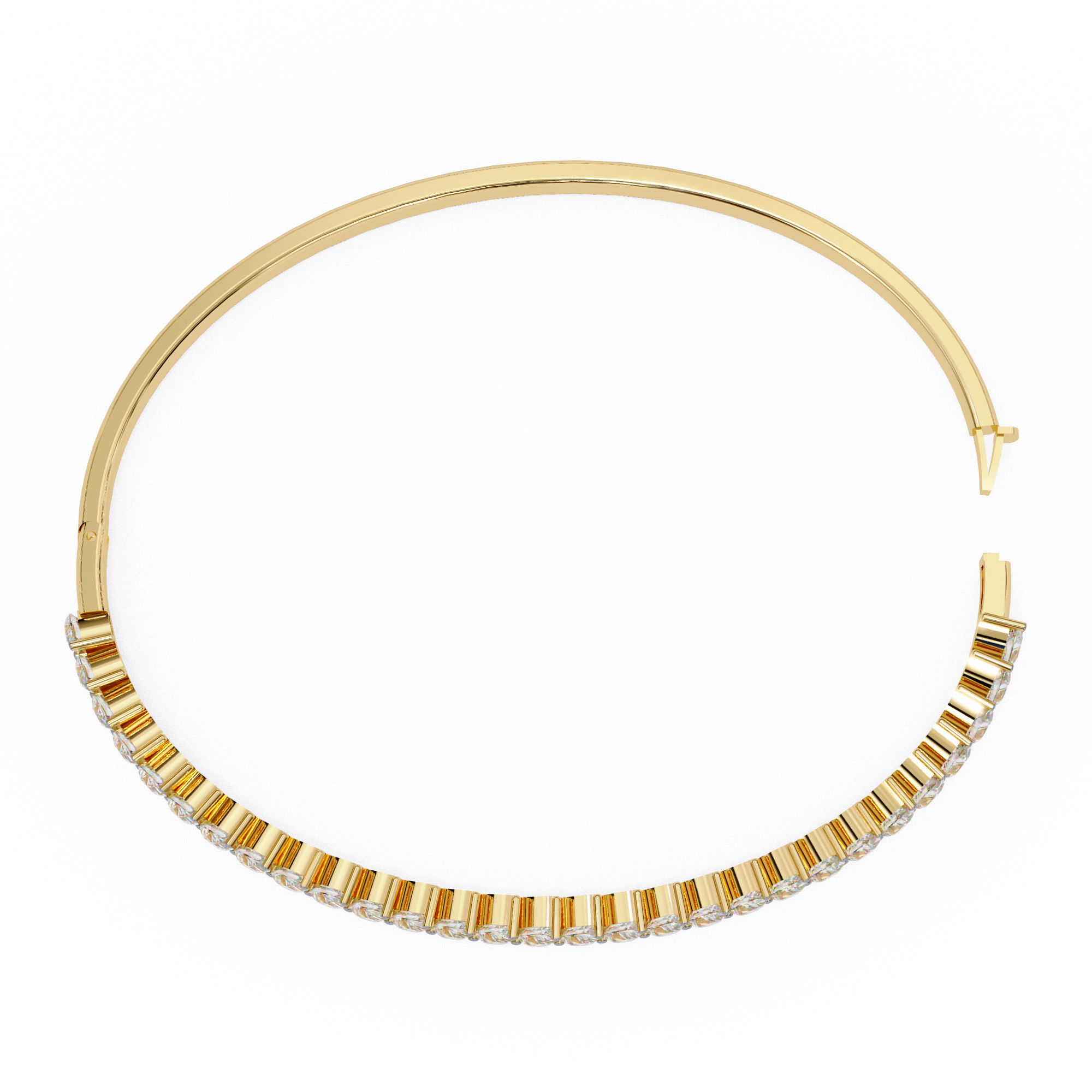 Solitairekart 4.06ct Pear Cut Natural Diamond Bracelet-HI Color. VS-SI Clarity
